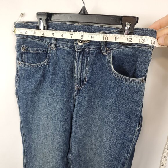 Place Boys Husky 8 Blue Wash Denim Jeans Bootcut - Picture 12 of 15